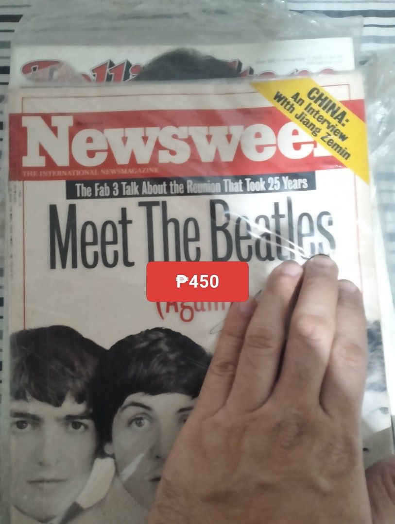 Newsweek featuring Beatles magazine (Category: Magazines) located in Manila. Submitted by jhenaloymerchandise (Listing ID 1433420905, Image 1). Description: Newsweek George Harrison = ₱450 Newsweek Beatles = ₱450 how the beatles took America = ₱450.