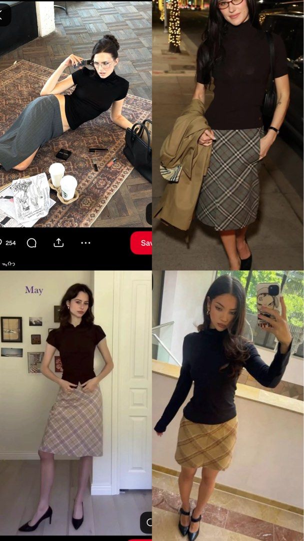 Office siren coords (Sold as set) (Category: Skirts) located in Quezon City. Submitted by jaynencl (Listing ID 1433507889, Image 2). Description: - Classic plaid midi skirt - Straight cut - Mid-calf length - Features delicate lace trim - Lightweight fabric, ideal for warm weather.