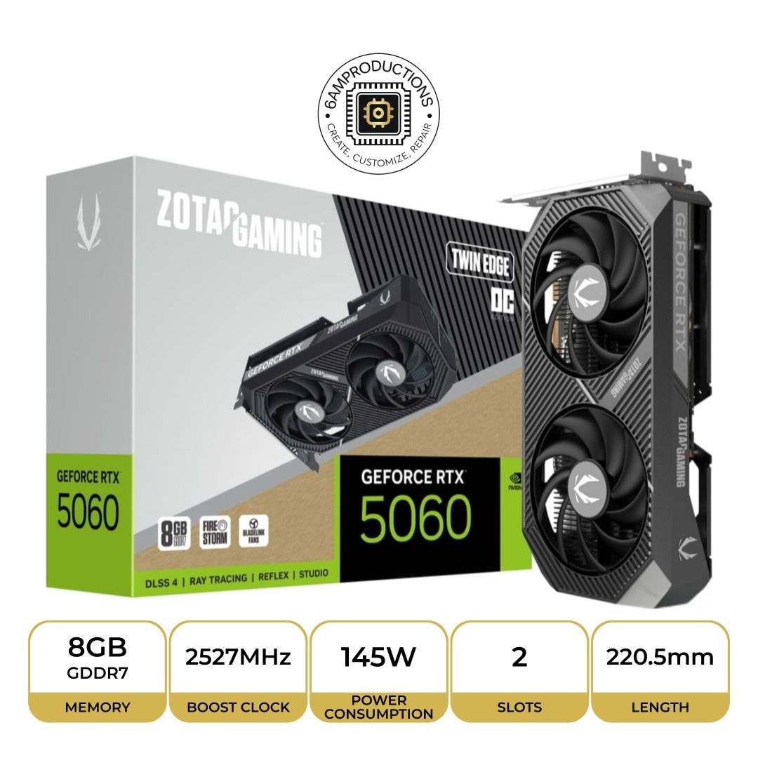 [PREORDER] ZOTAC GAMING RTX 5060 Series (incl. White / Ti) - From $590