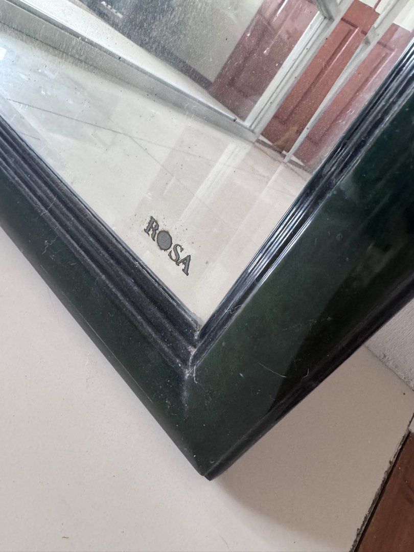 Rosa Arch Mirror VINTAGE MIRROR (Category: Mirrors) located in Manila. Submitted by decluterthings888 (Listing ID 1433402376, Image 2). Description: - Elegant arch mirror - Dark green frame - Classic design with decorative accents - Rosa brand - Glossy finish.