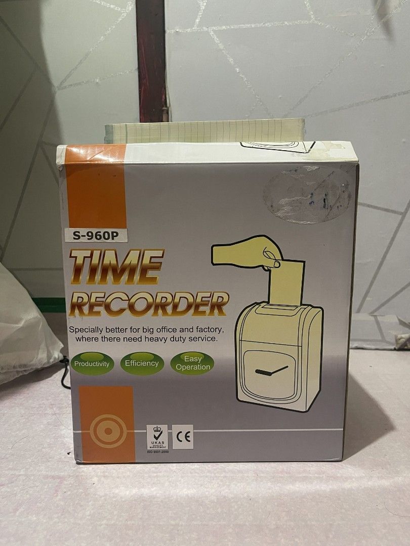 S-960P Time Recorder (Bundy Clock) (Category: Office & Business Technology) located in Mandaluyong City. Submitted by jedjed1026 (Listing ID 1433451629, Image 2). Description: - Time recorder model S-960P - Ideal for big offices and factories - Quartz movement for accurate timekeeping - Easy to operate - Designed to boost productivity and efficiency - Includes mounting holes for easy installation - DC input: 12V/1000mA.