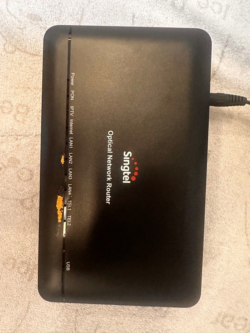 Singtel Optical Network modem and mesh Router set
