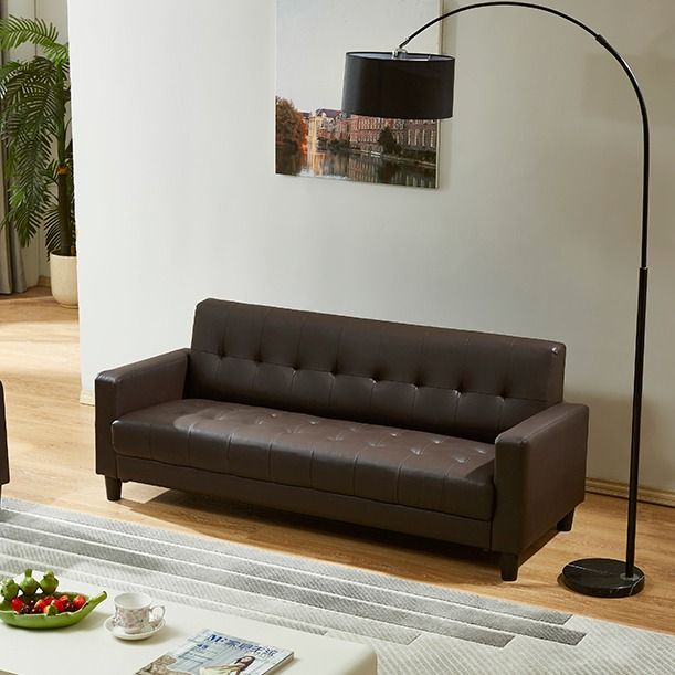 Sofa [Ready in SG] Simple PVC Leather Sofa (Free 🚚 and Install ...