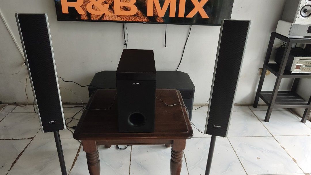 Sony Ht-FS30 power sub with 2 tower speaker (Category: Soundbars, Speakers & Amplifiers) located in Caloocan City. Submitted by comargo (Listing ID 1433466917, Image 1). Description: good condition no issue rare came from japan 110v no Bluetooth read nalng po specs. check all u want d2 sa bahay. north Caloocan bagumbong The Sony SA-WFS30 is an active subwoofer that typically comes as part of the Sony HT-FS30 home theater system. It features a bui
