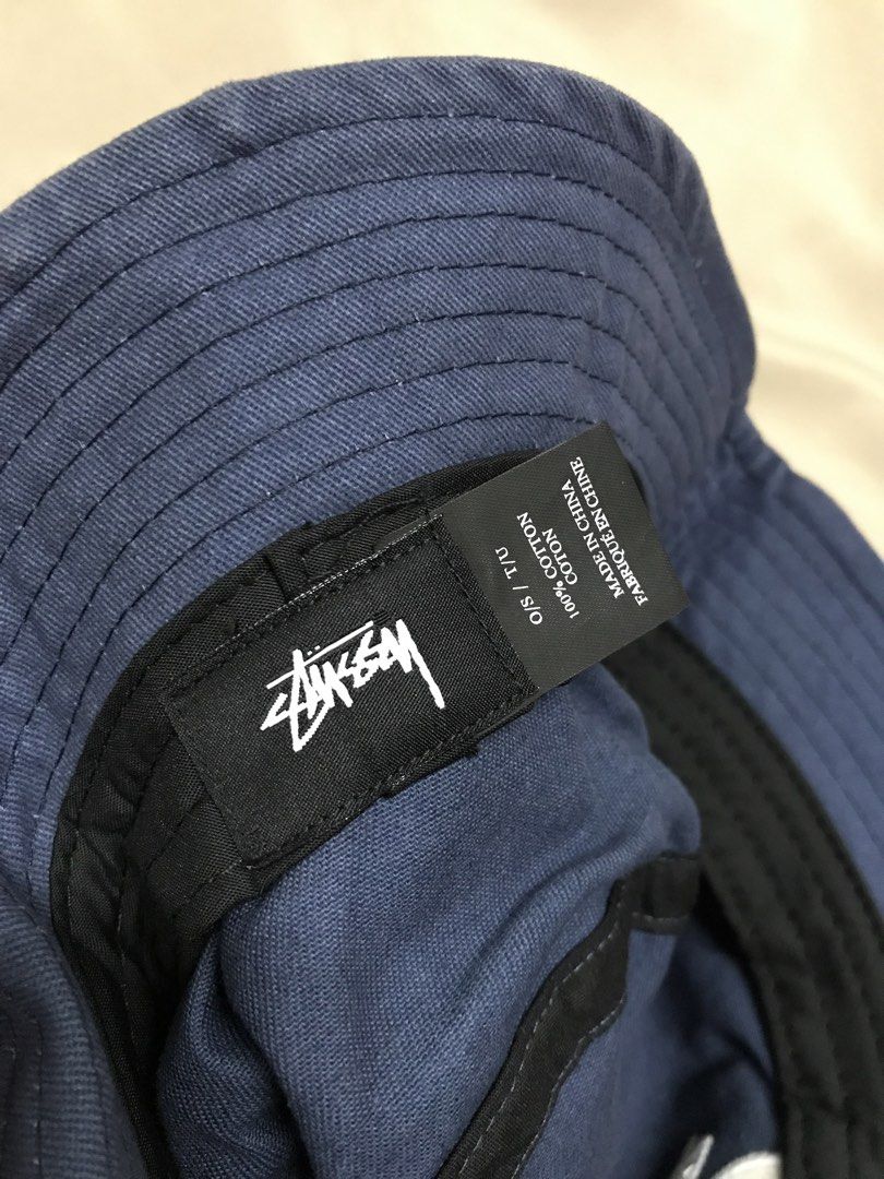 STUSSY BUCKET HAT COTTON (Category: Caps & Hats) located in Manila. Submitted by hatipid. (Listing ID 1433462304, Image 2). Description: STUSSY COTTON BLUE ADULT M-LARGE EXCELLENT CONDITION FOR ONLY:800php +SHIPPING FEE .