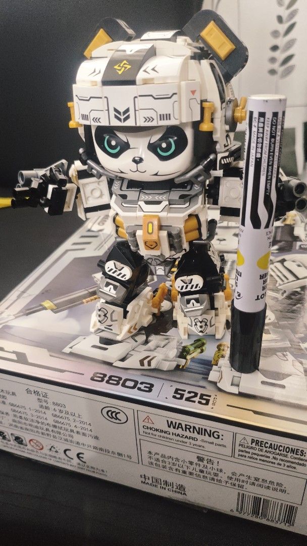 ToptoysGo Mecha Panda (Category: Lego & Building Sets) located in Pasig City. Submitted by mxn_jp (Listing ID 1433494695, Image 3). Description: Toptoys Go Mecha Panda Blocks Action Figure Assembled, built for display only. Figure has articulation (Head, Arms, Fingers, Legs, & Feet) Meetup nearby Pasig or Binangonan area only Available for shipping via LBC / Lalamove, buyer must shoulder the shipping Fee.