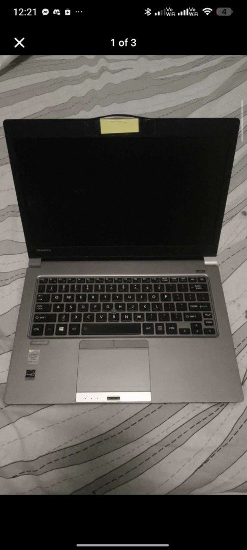 Toshiba Portege i7 4th gen (with issues) (Category: Laptops & Notebooks) located in Las Pinas. Submitted by arlstech (Listing ID 1433560641, Image 1). Description: Issues: - webcam not working - touchpad malfunctioning - some keys of the keyboard not working - charger missing Still working fine! PM if interested! .