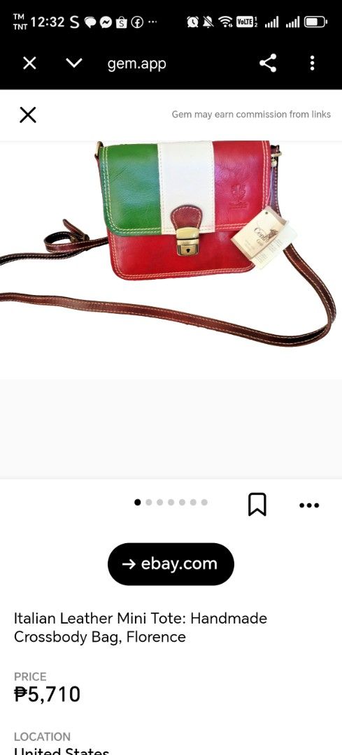 Vera pelle (Category: Luxury Bags & Wallets) located in Bulacan. Submitted by jhefkheelo02163 (Listing ID 1433412737, Image 2). Description: Vera pelle Leather bags Genuine bag Italy bag Supertibay No flaws.