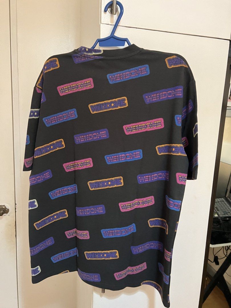 We11done All Over Print Shirt (Category: Luxury Apparel) located in Cavite. Submitted by kumbin (Listing ID 1433397018, Image 3). Description: Welldone AOP Shirt Not sure with authenticity since I am not familiar with the brand, but for me this is legit basing on quality Solid print, heavy cotton ❤️ Dimensions: 23.5 by 29.5 inches (best fit XL) Issue: no neck tag only Condition: 10/10 excellent to new 🔥 +sf Shipping via J&T.
