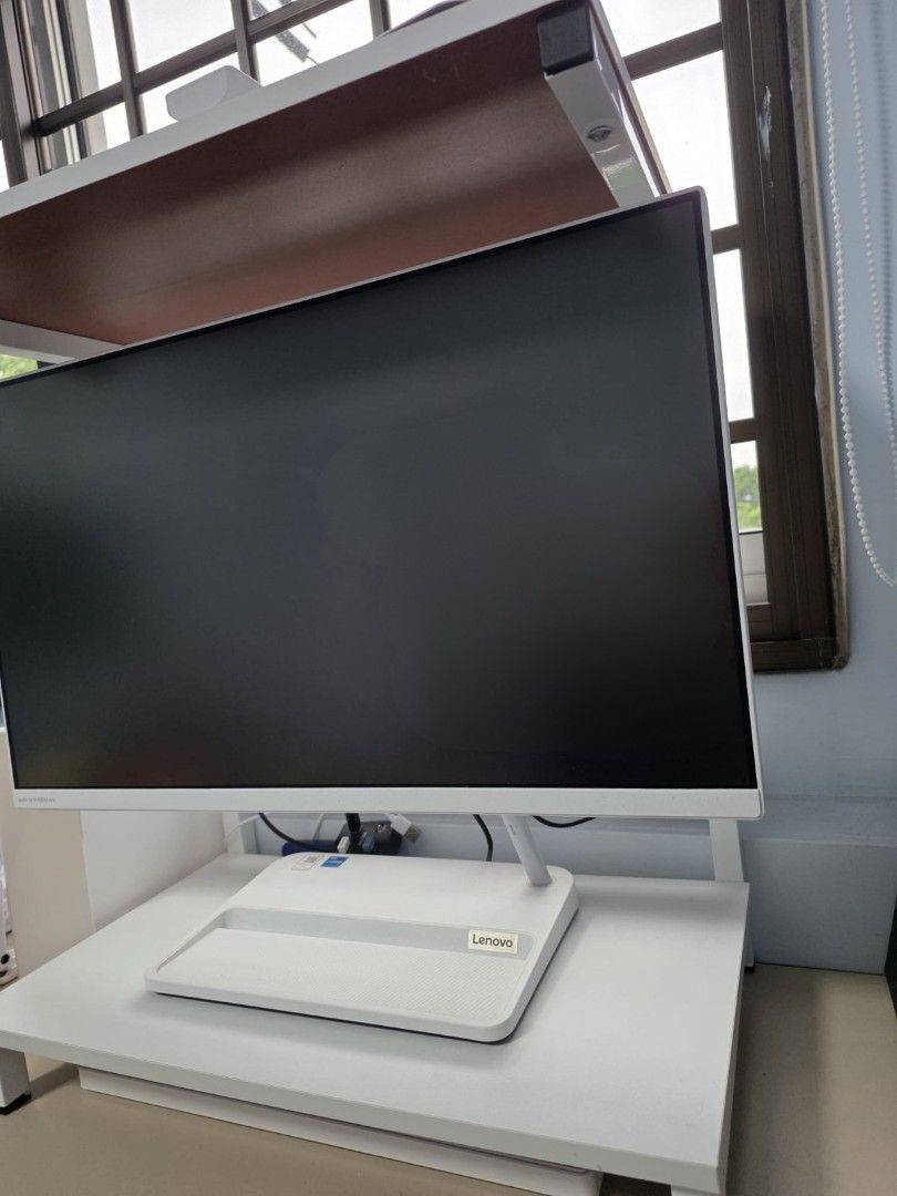 White Monitor Stand