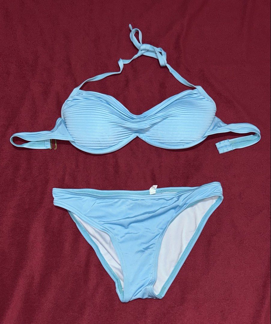 3-Piece Bikini Swimwear (Category: Bikinis & Swimsuits) located in Polangui. Submitted by declutterw_kat (Listing ID 1433690567, Image 3). Description: • can fit xs-s • unused • includes top, panty, skirt • no actual when worn pics rfs: decluttering .