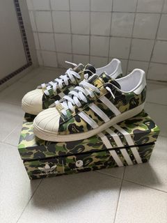 adidas gazelle silver green womens Adidas x Bape Mens Superstar Shoes  Extra Butter
