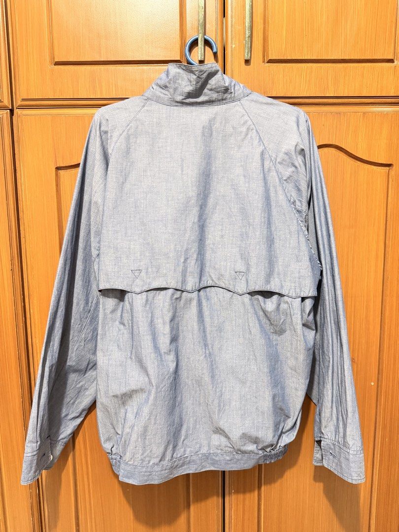 Baracuta Vintage Denim Harrington Jacket (Category: Coats, Jackets and Outerwear) located in Manila. Submitted by narm_711 (Listing ID 1433658606, Image 2). Description: - Classic Baracuta Harrington jacket - Light blue color - Size: 40 (102cm) - Full YKK zip closure - Two front pockets - Button details on collar and cuffs - Red and green plaid lining.