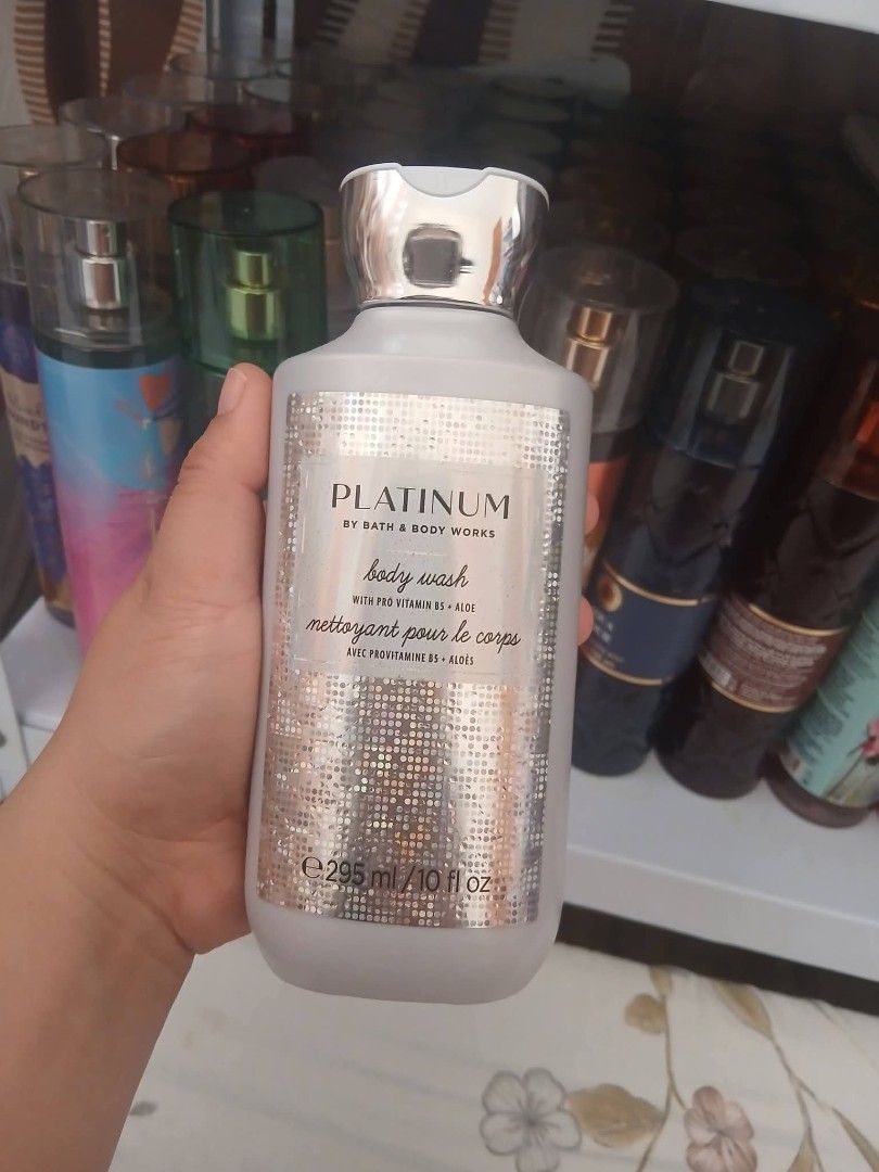 BBW PLATINUM BODY WASH ORIGINAL (Category: Bath) located in Manila. Submitted by sashaclaires.x.x (Listing ID 1433783037, Image 1). Description: ORIGINAL BBW FROM CANADA.