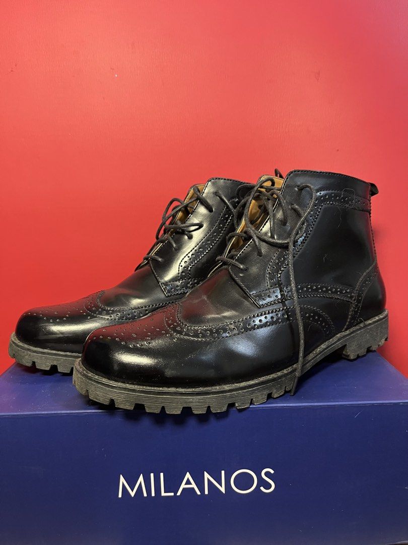 BLACK LEATHER SHOES (Category: Dress Shoes) located in Quezon City. Submitted by argonstore (Listing ID 1433653563, Image 1). Description: RFS: DECLUTTERING USED TWICE LOCATION: QC.