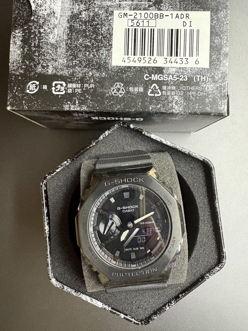 Casio GM-2100BB 1 ADR Steel Black (Category: Men's Watches) located in Makati City. Submitted by jarled (Listing ID 1433735476, Image 2). Description: Black Casioak Barely used.