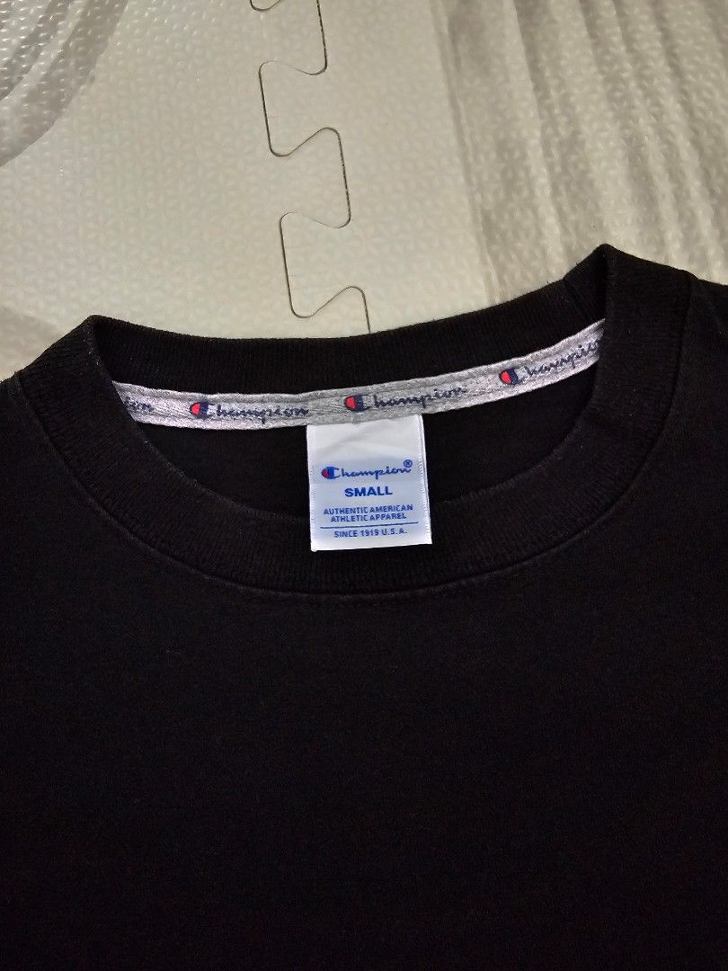 Champion T-shirt for mens AUTHENTIC (Category: Tshirts & Polo Shirts ) located in Quezon City. Submitted by vaniefiel (Listing ID 1433616033, Image 3). Description: For Sale! AUTHENTIC Champion T-shit for men Size: Small - Large Champion logo on front - Small Champion logo on sleeve - Good as NEW condition - SEE pics for actual dimes Loc: QC MOP: Gcash Thanks!.