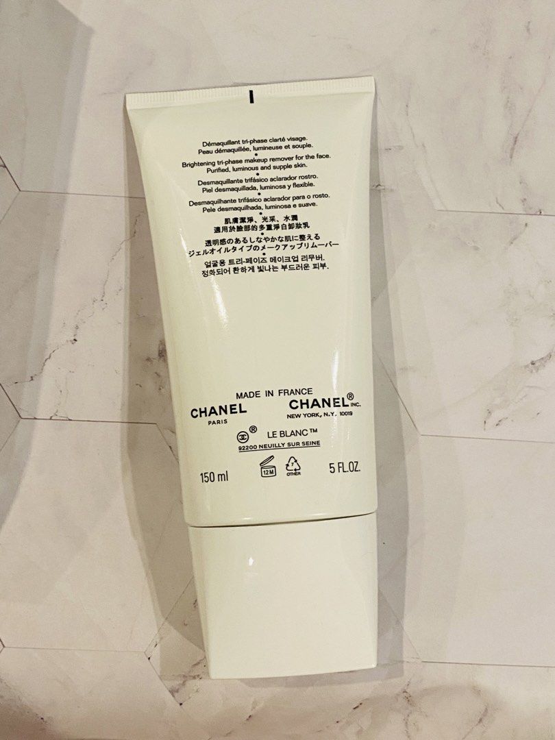Chanel Le Blanc Brightening Tri-Phase Makeup Remover 150 ml. (Category: Face Care) located in Pasay City. Submitted by trendystash (Listing ID 1433756092, Image 2). Description: Brand new Sealed .