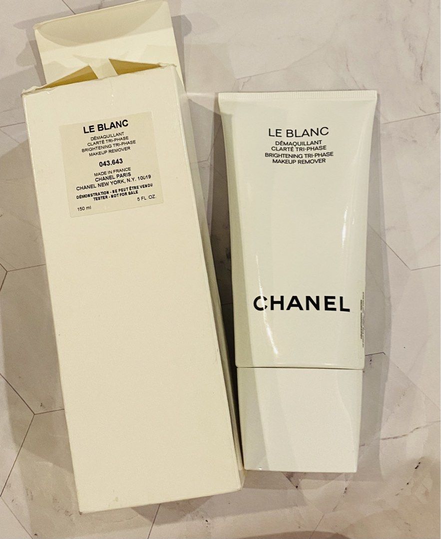Chanel Le Blanc Brightening Tri-Phase Makeup Remover 150 ml. (Category: Face Care) located in Pasay City. Submitted by trendystash (Listing ID 1433756092, Image 1). Description: Brand new Sealed .
