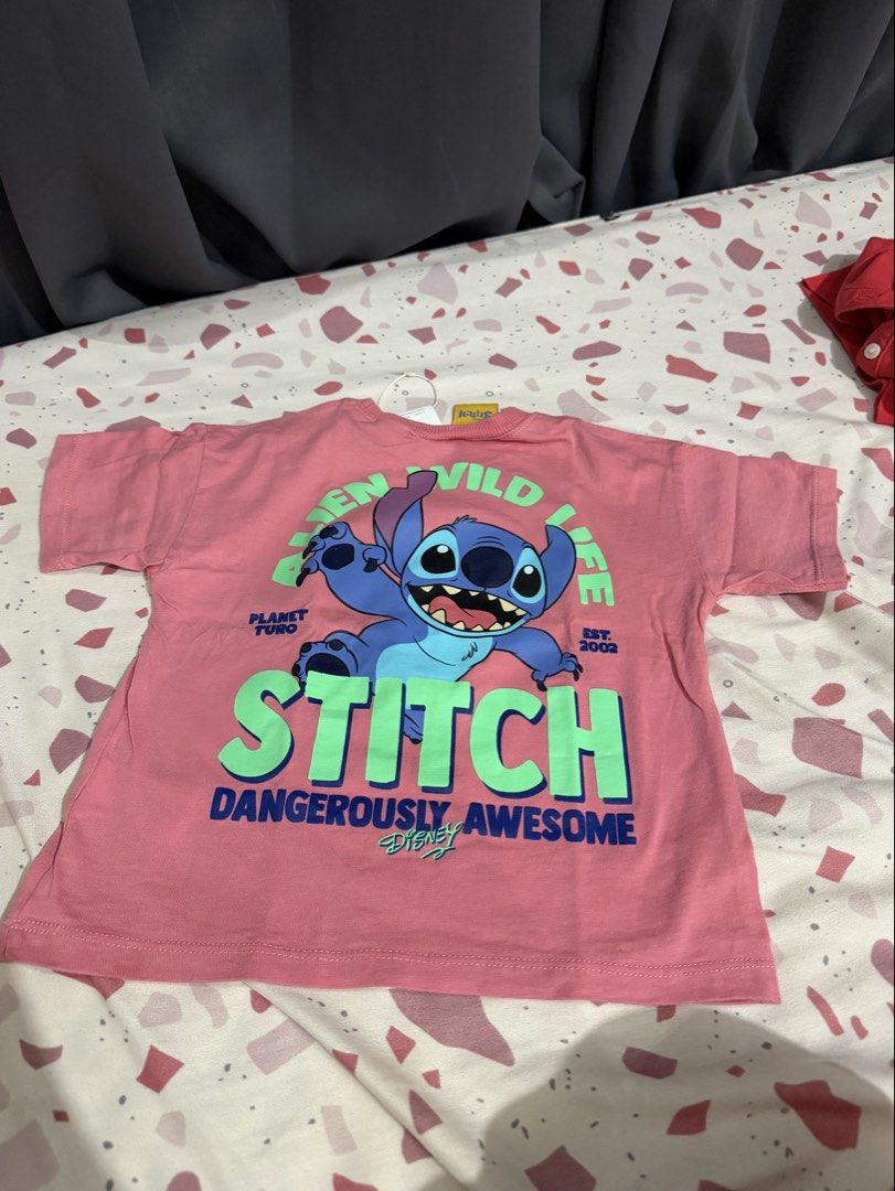 Disney Stitch Zara Shirt 2yo (Category: Babies & Kids Fashion) located in Makati City. Submitted by declutterwitq (Listing ID 1433707946, Image 1). Description: Worn once. Can pass a brand new. .