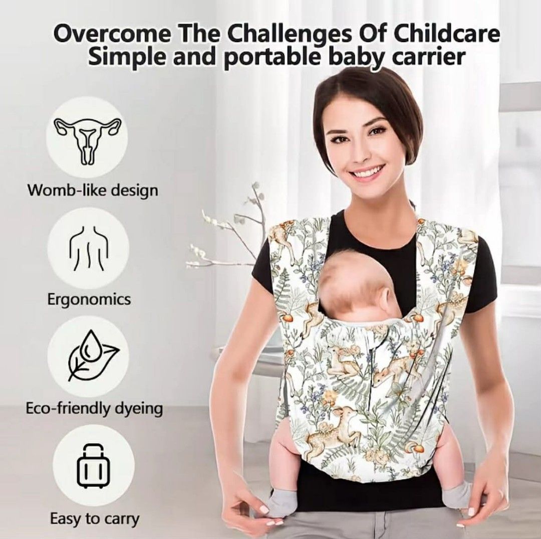 Einmilk Baby Carrier (Category: Carriers & Slings) located in Taguig. Submitted by ekmrps_ (Listing ID 1433636590, Image 2). Description: FS: Ergonomic Einmilk Baby Carrier BAGONG BAGO WITH TAG PA PO ITO - Einmilk baby carrier with a womb-like design for ergonomic support. - Eco-friendly dyeing. - Easy to carry and wear. - One-click buckle for convenience. - Designed for simplicity and travel. - Features a floral pattern Never been used, with tag