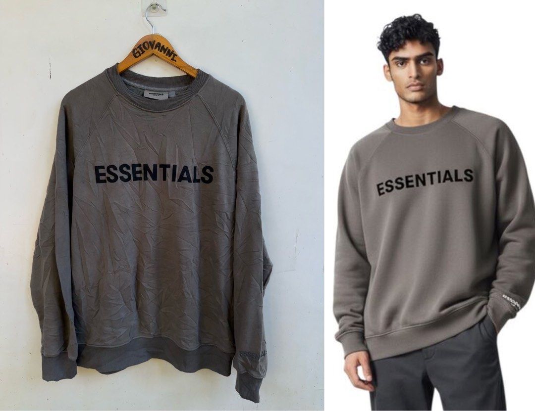 ESSENTIALS FEAR OF GOD SWEATSHIRT (Category: Coats, Jackets and Outerwear) located in Ozamiz City. Submitted by quick_done_deals (Listing ID 1433714807, Image 1). Description: 🛒 ** ESSENTIALS (FEAR OF GOD) ** 💯 Excellent Condition 📐 Dimes: L29xW25 (L-XL) 🔍 Issue: None 🎨 Color Rate: 9.5 / 10.