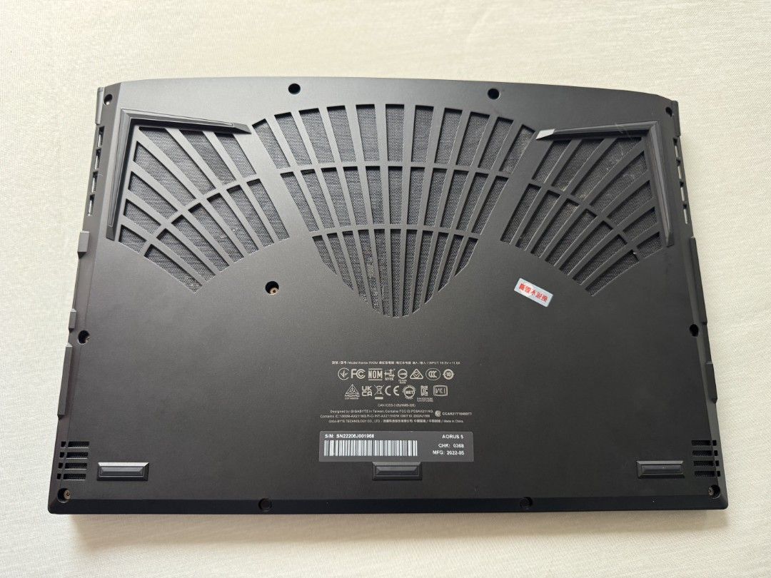 Gigabyte AORUS 5 SE4 Gaming Laptop440449110324684801