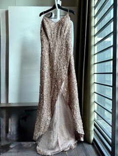 graduation dress under gown New Arrival One Shoulder Beading Split Graduation Dresses Long Prom Dresses With Long Sleeves