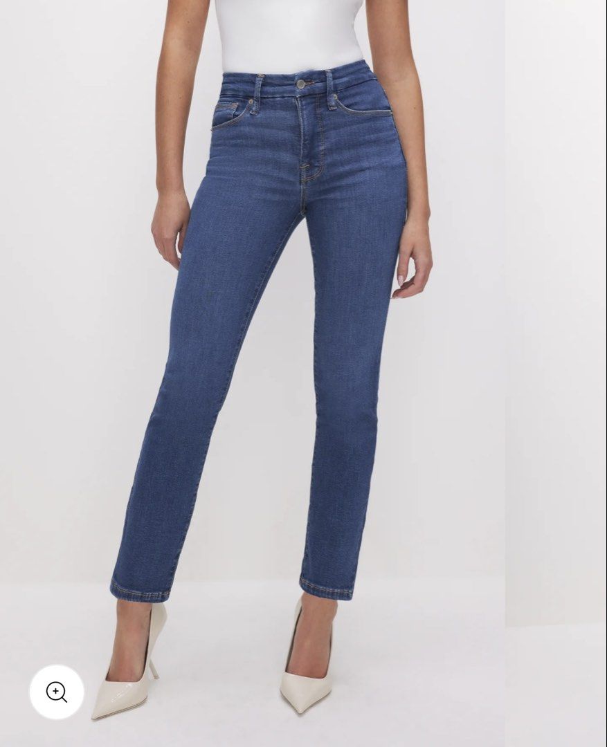 Good American Good Legs Straight Jeans (Category: Jeans) located in Quezon City. Submitted by sometimes_sj (Listing ID 1433596174, Image 2). Description: - High-waisted jeans - Classic blue wash - Straight leg - Button and zipper closure - Size 4/27 - RFS: don’t wear anymore.