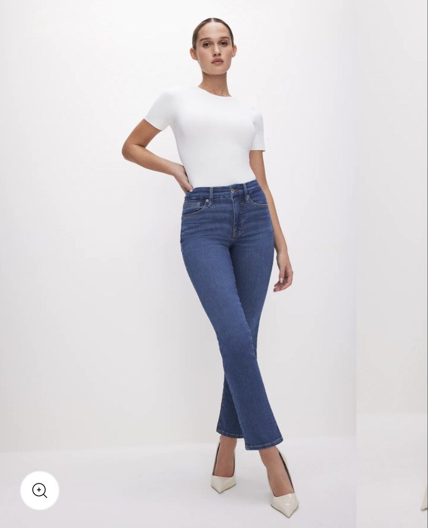 Good American Good Legs Straight Jeans (Category: Jeans) located in Quezon City. Submitted by sometimes_sj (Listing ID 1433596174, Image 1). Description: - High-waisted jeans - Classic blue wash - Straight leg - Button and zipper closure - Size 4/27 - RFS: don’t wear anymore.