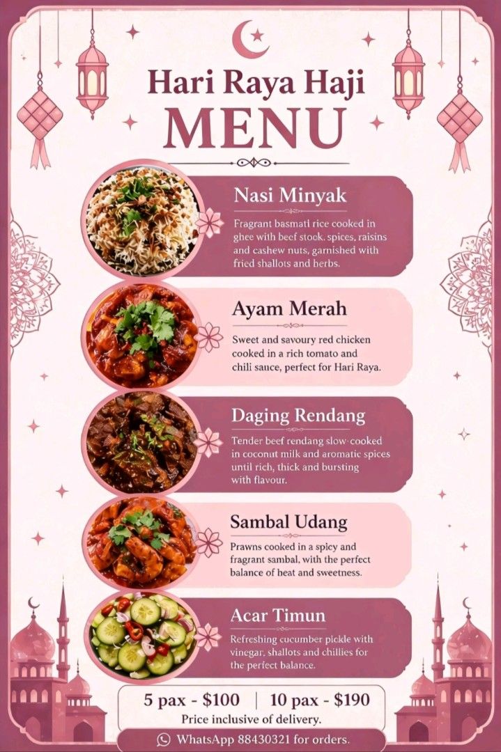 Hari Raya Haji 2026 Eve, Food & Drinks, Local Eats on Carousell