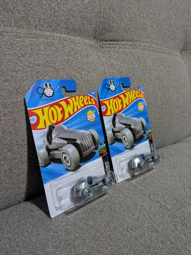 Hot Wheels Drop Tops 2026 (Category: Vehicle & Diecast Models) located in Manila. Submitted by neo921 (Listing ID 1433737168, Image 2). Description: Sold each. 220 if take all. Buyer pays delivery fee. - Hot Wheels Drop Tops 2026 diecast cars - Silver color Pass 'N Go - Original packaging included - Part of the 90th Anniversary series - Each car is marked as 1/6 - Collectible item.