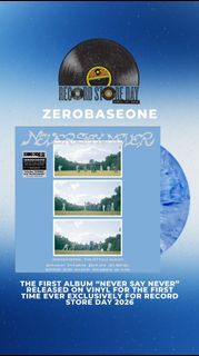 RSD] ZEROBASEONE - Never Say Never (Baby Blue) 2XLP Vinyl, Hobbies