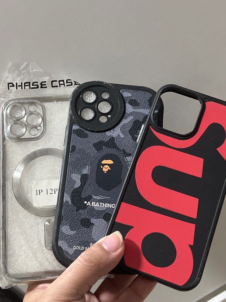 Iphone 12pro cases bundle (Category: Cases & Sleeves) located in Manila. Submitted by gee0505 (Listing ID 1433735078, Image 1). Description: Bought the sup @200 plus And the ape @200 also The other once is bnew . Bought @180 also As pack.