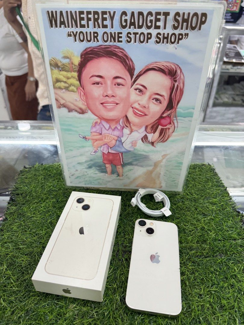 iPhone 13mini (Category: iPhone 13 Series) located in San Juan City. Submitted by wainefreygadgetshop (Listing ID 1433718004, Image 1). Description: iPhone 13mini 512gb (F.U) (PLEASE SEARCH MO NALANG FULL SPECS) MAY FACE I.D MAY TRUE TONE NO HIDDEN APPLE I.D RESET ALL YOU WANT ALL GOODS AT WORKING SCREEN TESTED SIGNAL TEST CAMERA TESTED HONEST ISSUE ILALAGAY SA NOTE KUNG MERON MAN PARA AWARE KA! NOTE* *SEE POSTED PICTURES PINALITAN NANG BATTERY K