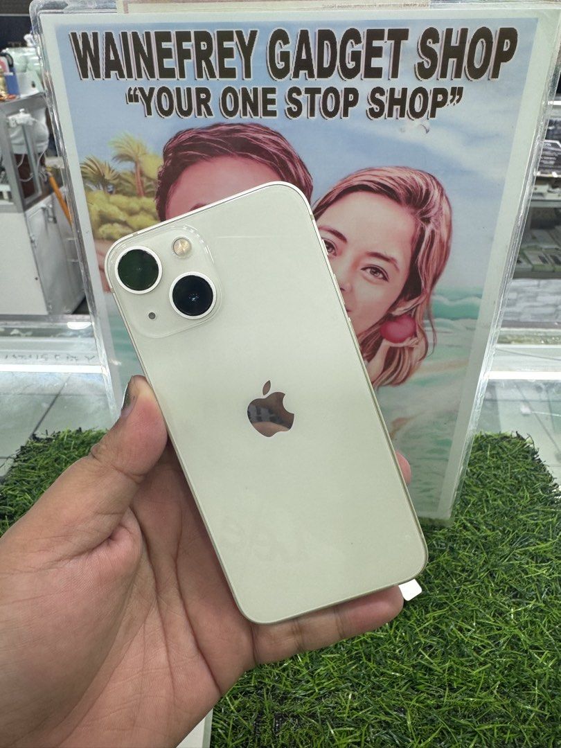 iPhone 13mini (Category: iPhone 13 Series) located in San Juan City. Submitted by wainefreygadgetshop (Listing ID 1433718004, Image 3). Description: iPhone 13mini 512gb (F.U) (PLEASE SEARCH MO NALANG FULL SPECS) MAY FACE I.D MAY TRUE TONE NO HIDDEN APPLE I.D RESET ALL YOU WANT ALL GOODS AT WORKING SCREEN TESTED SIGNAL TEST CAMERA TESTED HONEST ISSUE ILALAGAY SA NOTE KUNG MERON MAN PARA AWARE KA! NOTE* *SEE POSTED PICTURES PINALITAN NANG BATTERY K