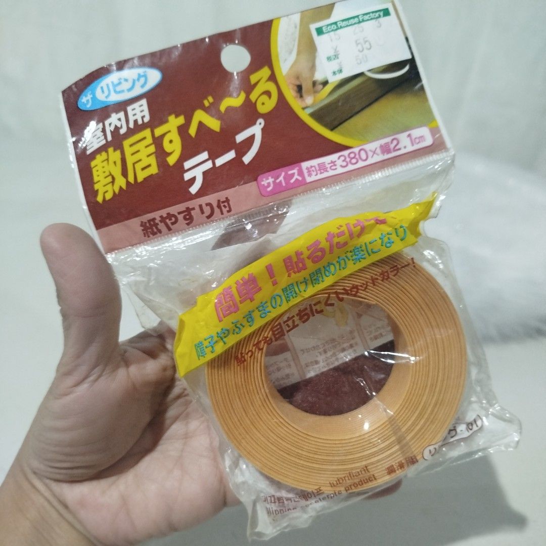 Japan Daiso Interior Tape 380x2.1cm (Category: Craft Supplies & Tools) located in Bulacan. Submitted by amarijapansurplus (Listing ID 1433721241, Image 2). Description: - Daiso interior tape for home use. - Designed to neaten furniture edges. - Approximately 380cm long and 2.1cm wide. - Easy application. - Made in Korea. 📌as is 📌What u see is what u get 📌First to pay basis 📌Auto pass sa COD iwas scam sa part ko 📌MOP: GCASH 📌MOD: Pick-up, La