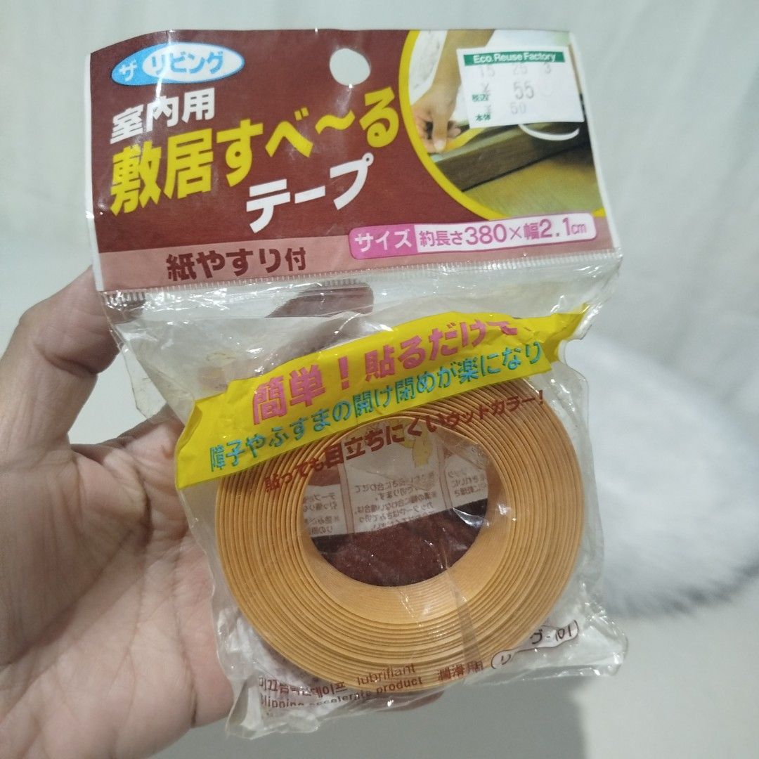 Japan Daiso Interior Tape 380x2.1cm (Category: Craft Supplies & Tools) located in Bulacan. Submitted by amarijapansurplus (Listing ID 1433721241, Image 1). Description: - Daiso interior tape for home use. - Designed to neaten furniture edges. - Approximately 380cm long and 2.1cm wide. - Easy application. - Made in Korea. 📌as is 📌What u see is what u get 📌First to pay basis 📌Auto pass sa COD iwas scam sa part ko 📌MOP: GCASH 📌MOD: Pick-up, La