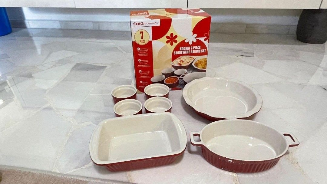 Kookin 7-Piece Stoneware Baking Set469825730390927361