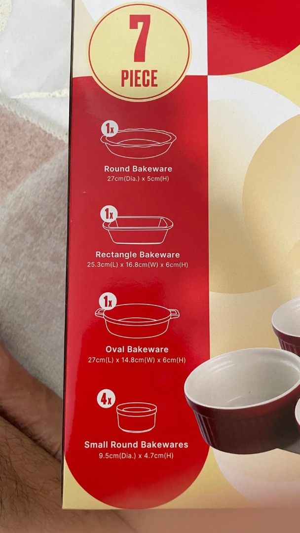 Kookin 7-Piece Stoneware Baking Set469825730390927362