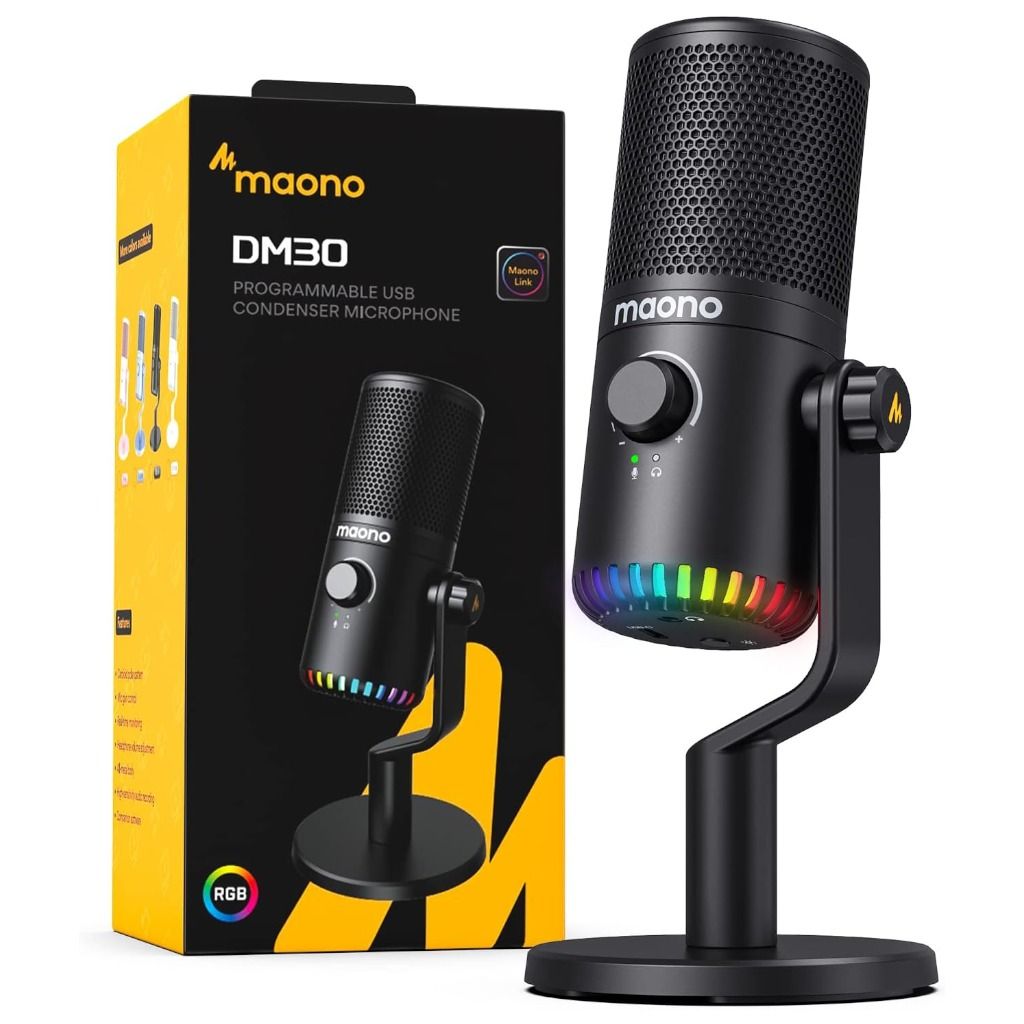 Maono RGB DM30 USB Condenser Microphone434996370180689921