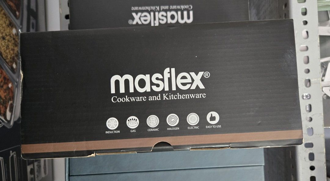 Masflex 24cm induction casserole with lid (Category: Other Kitchen Appliances) located in Makati City. Submitted by melissa12345 (Listing ID 1433689527, Image 2). Description: Brandnew item sealed item 👉Read me 1st 📍Brand new 💯 📍Items on hand ❌ No COD 🏦 MOP bpi/bdo/GCash/maya 📍No return no exchange 📍Payment 1st before delivery 💰Cashless transaction at this moment. ,.