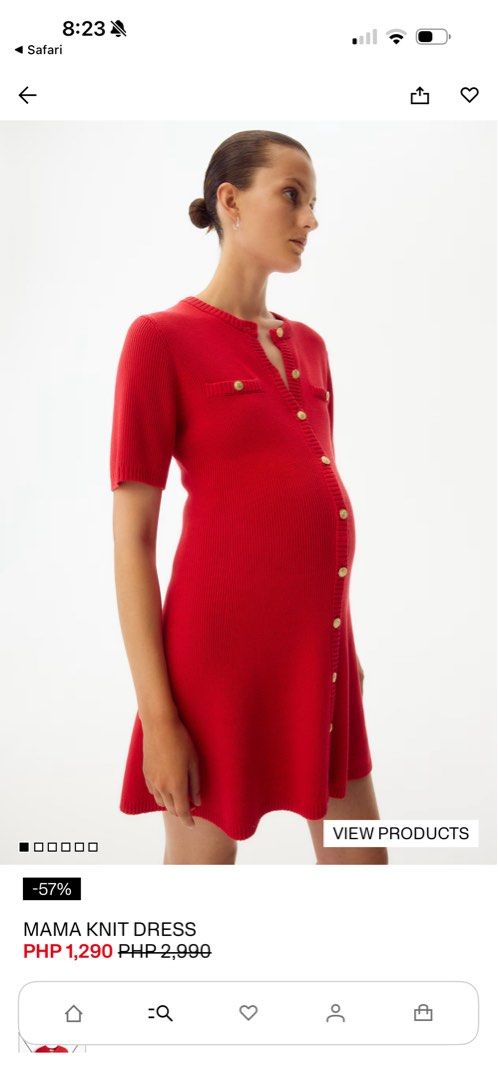 Maternity H&m dress (Category: Dresses) located in Manila. Submitted by declutterwithg (Listing ID 1433779873, Image 1). Description: used twice only in my pregnancy.