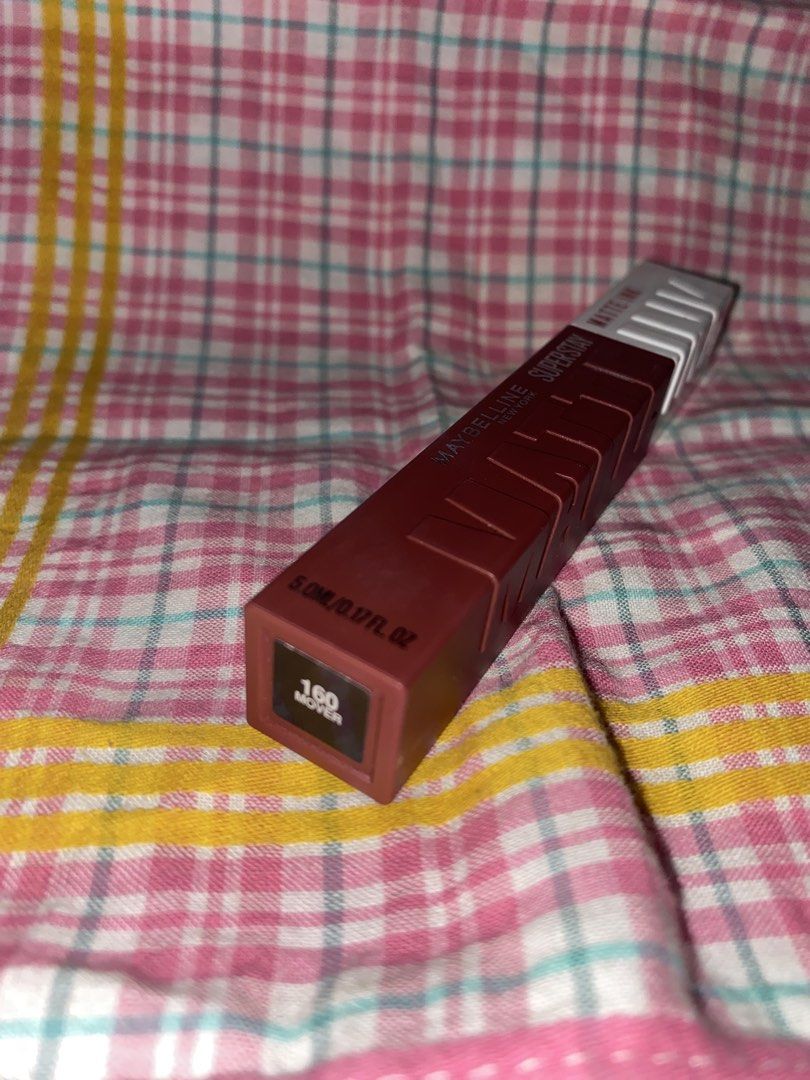 Maybelline Super Stay Matte Ink (Category: Makeup) located in San Pablo. Submitted by declutteringirly (Listing ID 1433654607, Image 3). Description: Swatched once only Shade: 160 Mover.