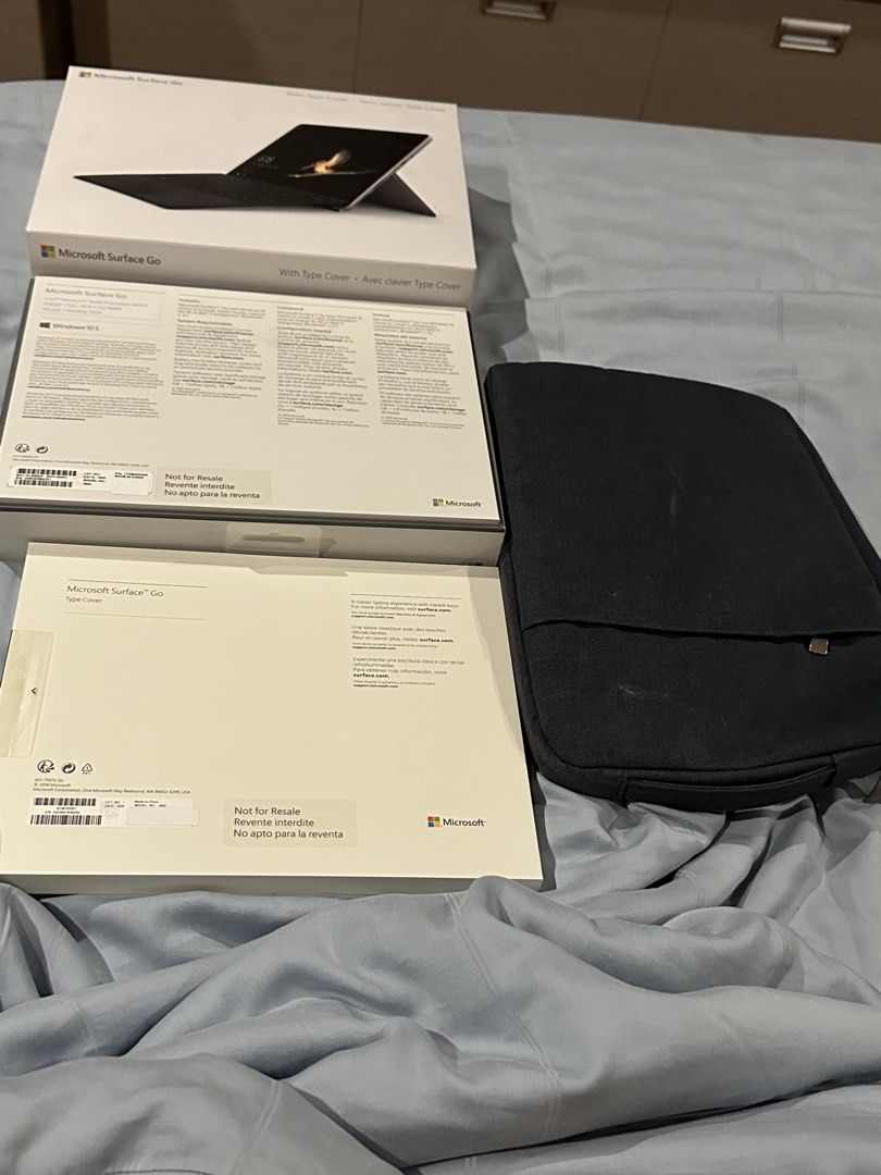 Microsoft Surface Go with Type Cover (Category: Laptops & Notebooks) located in Manila. Submitted by hashbites (Listing ID 1433677854, Image 1). Description: - Includes Type Cover - Lightly used with care - Comes with a blue carrying case - All original packaging included - No charger included - No issues Microsoft Surface Go 2018.