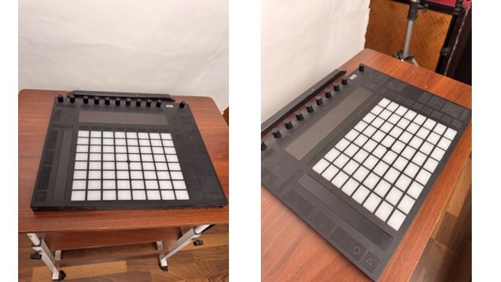 Midi controllers - Ableton Push 2 and Maschine MK3 (Category: Musical Instruments) located in Manila. Submitted by emilboinkz945 (Listing ID 1433725704, Image 2). Description: Ableton Push 2 - php10,000 (issue: pads need to be cleaned. more effort is needed to push the pad) Native Instruments Maschine Mk3 - php18,000 (issue: one or two pads need more effort to be pushed, therefore would recommend having this cleaned).