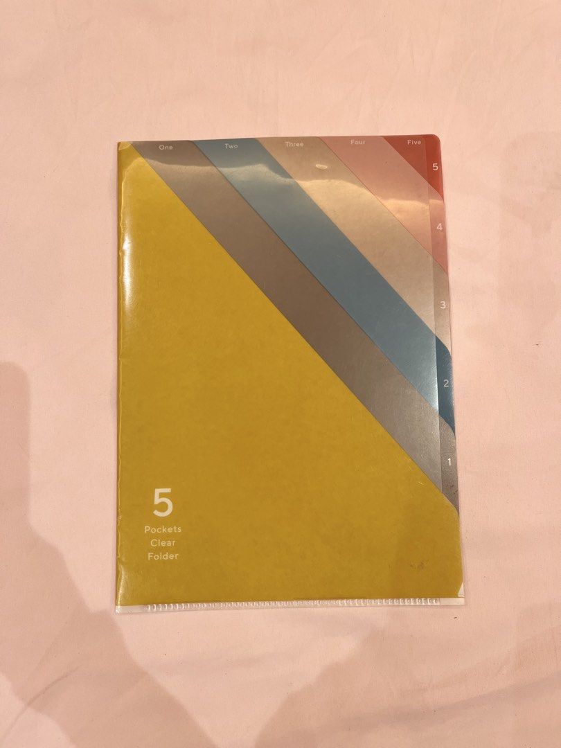 Midori 5 Pocket File Folder (Category: Stationery & School Supplies) located in Quezon City. Submitted by thebuyersarchive (Listing ID 1433677308, Image 1). Description: 🌷7/10 condition 🌷flaws: sticker residue and small dents (see photo 3 & 4) 🌷comes with a freebie: new file folder (See last photos) 🌷pm me for further inquiries .