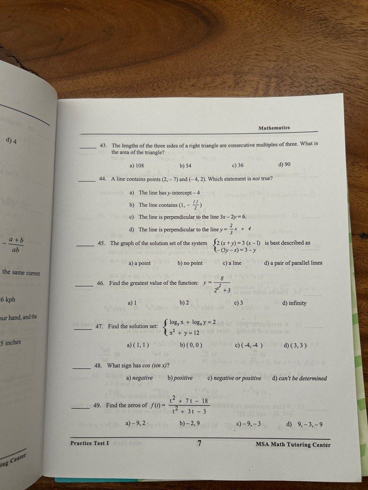 MSA Practice Test for College Entrance Exam (Category: Assessment Books) located in Pasig City. Submitted by gacristi1028 (Listing ID 1433582535, Image 2). Description: MSA Practice Test for College Entrance Exam BY Merle Alferez.