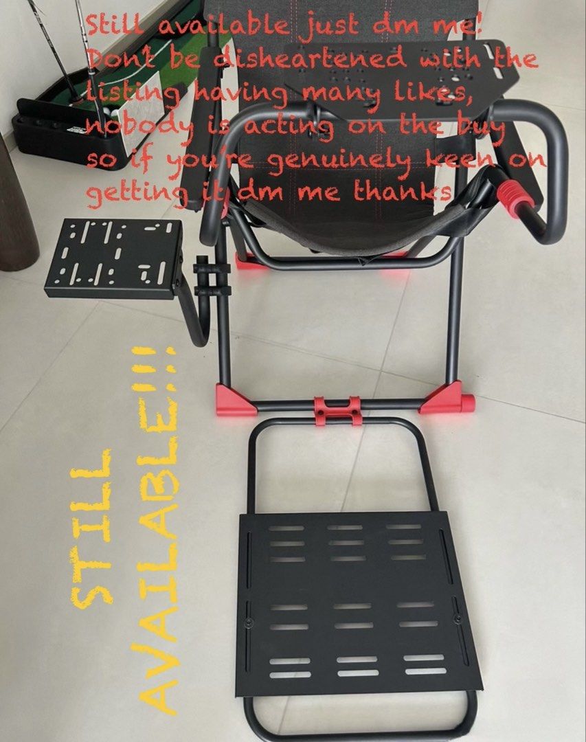 NEGOTIABLE 100% NEW BNIB Foldable Chair Sim rig driving simulator ...