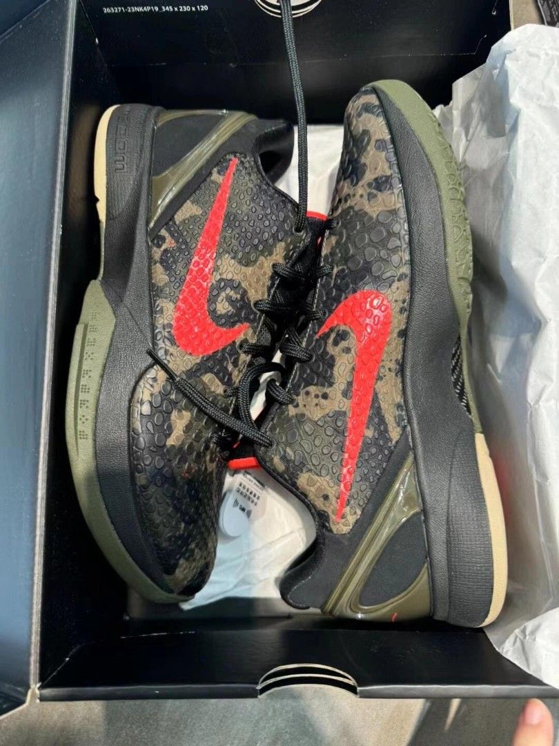 Nike Kobe 6 Protro Italian Camo GX batch (Category: Sneakers) located in Makati City. Submitted by urplugph (Listing ID 1433591542, Image 3). Description: Nike Kobe 6 Protro Italian camo size usa 10 for sale brand new GX batch.